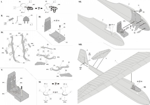 Fly 48020 Grunau Baby IIB Sweden 1:48