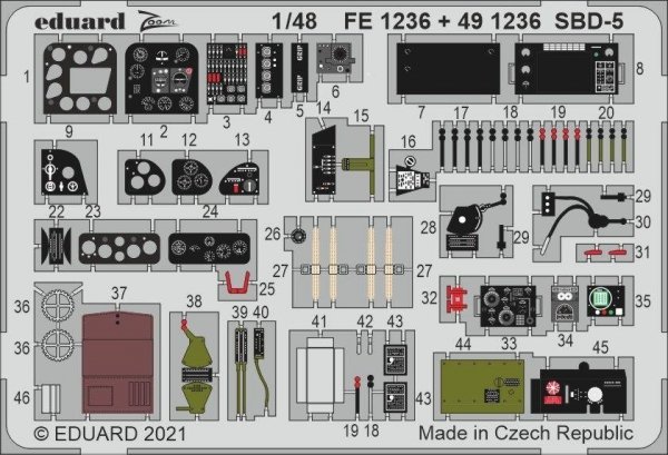 Eduard FE1236 SBD-5 REVELL 1/48