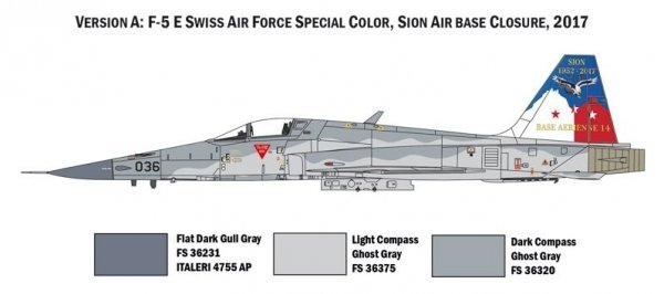 Italeri 1420 F-5E Swiss Air Force 1/72