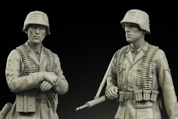 Panzer Art FI35-041 Waffen-SS MG-42 team set 1/35