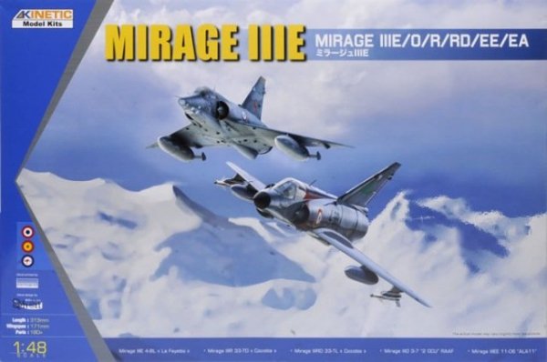Kinetic K48050 Mirage IIIE /O/R/RD/EE/EA 1/48