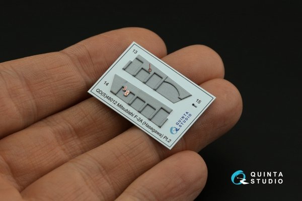 Quinta Studio QDS-48012 Mitsubishi F-2A 3D-Printed coloured Interior on decal paper (Hasegawa) (small version) 1/48
