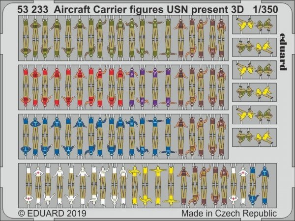 Eduard 53233 Aircraft Carrier figures USN present 3D 1/350 
