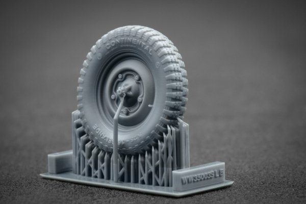 ScaleX WW 35003S Kubelwagen type 82 Sagged wheel set (for Meng, Tamiya) 1/35