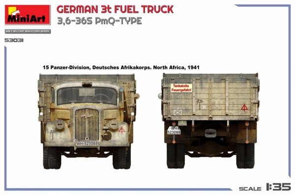MiniArt 53031 GERMAN 3t FUEL TRUCK 3,6-36S PmQ-TYPE 1/35