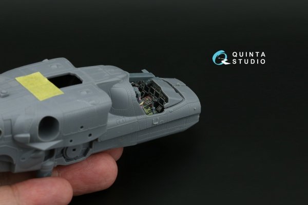 Quinta Studio QD+72229 Ka-52 3D-Printed &amp; coloured Interior on decal paper (Dream Model) (with 3D-printed resin parts) 1/72