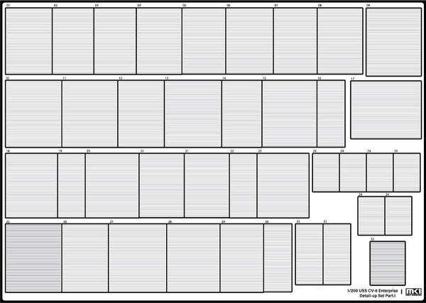 MK1 Design MD-20021 US Navy Aircraft Carrier CV-6 Enterprise Detail Up Parts Dx for Trumpeter 1/200