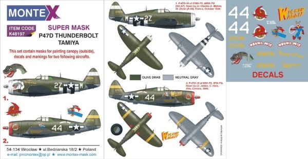 Montex K48197 P-47D RAZORBACK 1/48