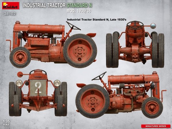 MiniArt 38102 INDUSTRIAL TRACTOR STANDARD N MOD. 1936/38 1/35