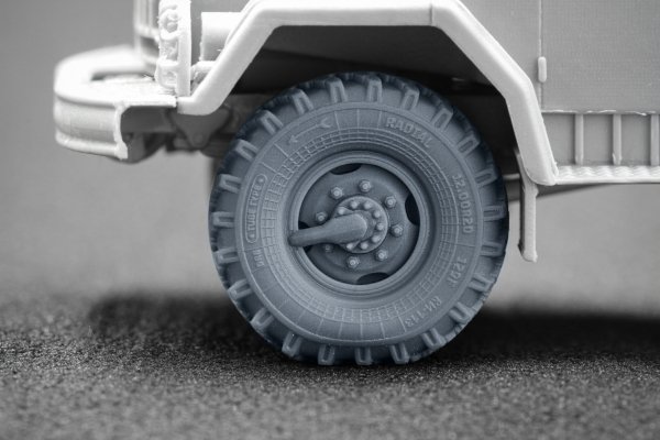 ScaleX WM 72001S ZIL 131 Sagged wheel set (for ICM) 1/72