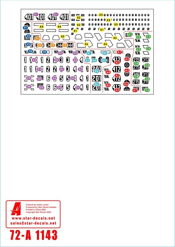 Star Decals 72-A1143 Frundsberg 1. 10. SS-Panzer Division. SdKfz 250 ALT and NEU versions. 1/72