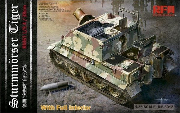 Rye Field Model 5012 Sturmmorser Tiger (full interior) 1/35