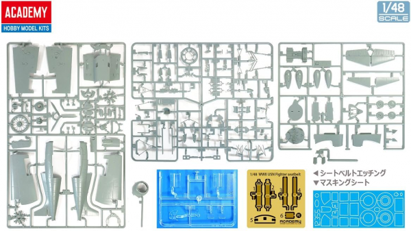 Academy 12355 USN F4F-4 &quot;Battle of Midway&quot; 1/48