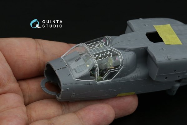 Quinta Studio QD+72229 Ka-52 3D-Printed &amp; coloured Interior on decal paper (Dream Model) (with 3D-printed resin parts) 1/72