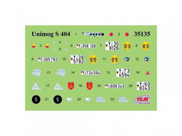 ICM 35135 Unimog S 404 German military truck 1/35