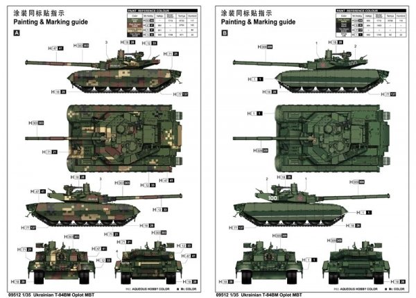 Trumpeter 09512 Ukrainian T-84BM Oplot MBT (1:35)