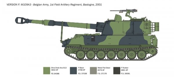 Italeri 6589 M109 A2/A3/G 1/35