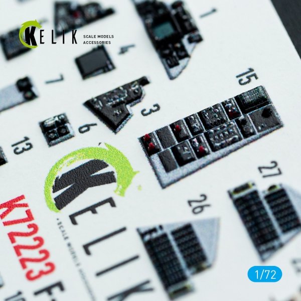Kelik K72223 F-14B Tomcat - interior 3D decals for Academy kit (1/72)