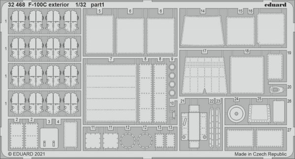 Eduard BIG33136 F-100C PART I TRUMPETER 1/32