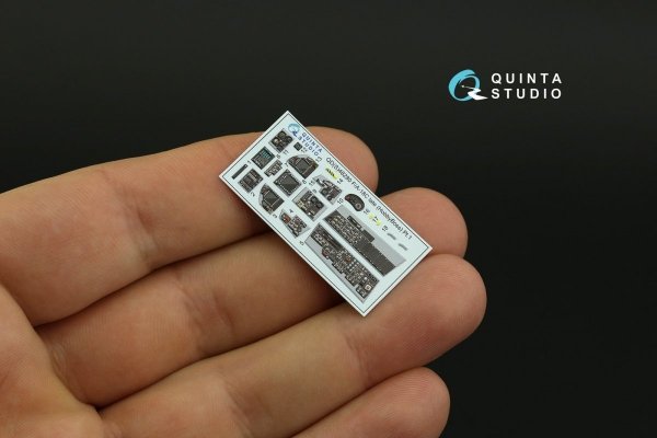 Quinta Studio QDS-48280 F/A-18C late 3D-Printed &amp; coloured Interior on decal paper (HobbyBoss)(Small version) 1/48