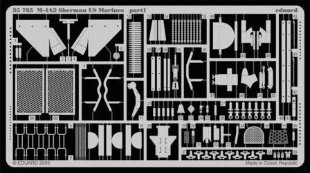 Eduard 35765 M-4A2 Sherman US Marines 1:35 Academy