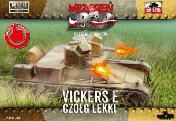 First to Fight PL028 Vickers E Czołg lekki (1:72)