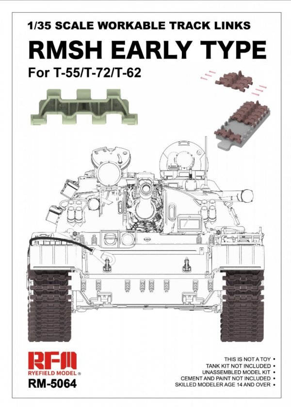 Rye Field Model 5064 RMSH EARLY TYPE For T-55/T-72/T-62 1/35