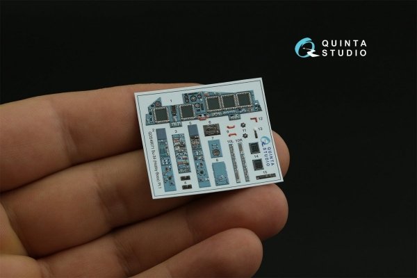 Quinta Studio QD48071 Su-34 3D-Printed &amp; coloured Interior on decal paper (HobbyBoss) 1/48