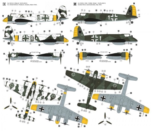 Hobby 2000 48011 Henschel Hs 129 B-2 Eastern Front 1/48