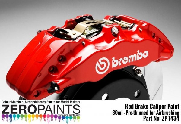 Zero Paints ZP-1434 Brake Caliper Red Paint 30ml