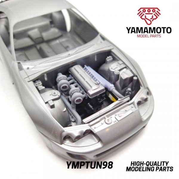 Yamamoto YMPTUN98 2JZ Twin Turbo Kit for Tamiya 24123 1/24