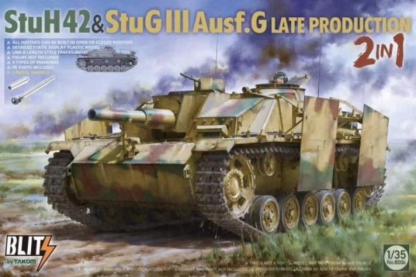 Takom 8006 StuH 42 &amp; StuG III Ausf. G Late Production 2 in 1 1/35