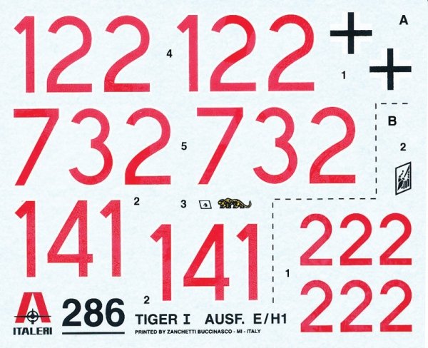 Italeri 0286 Tiger I Ausf. E/H1 (1:35)