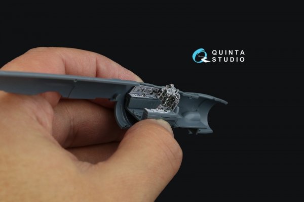 Quinta Studio QD72109 MiG-21PFM Gray panels 3D-Printed &amp; coloured Interior on decal paper (Eduard) 1/72