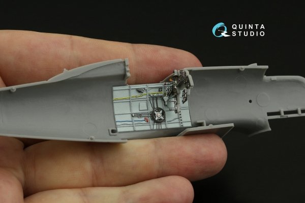 Quinta Studio QD48391 Macchi C.205 Veltro 3D-Printed &amp; coloured Interior on decal paper (Hasegawa/Italeri) 1/48