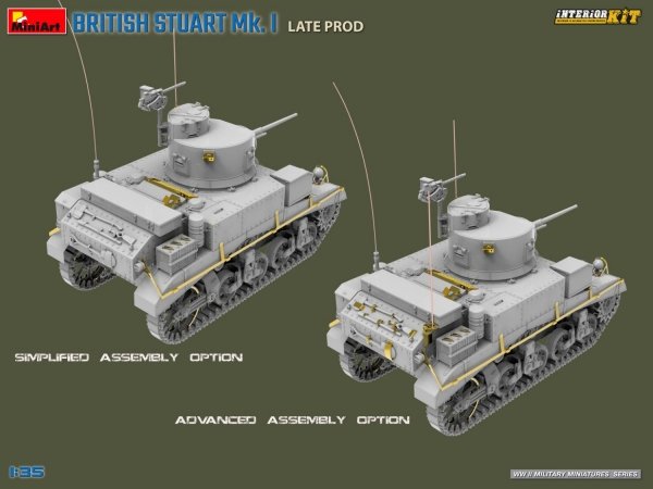 Mini Art 35441 British Stuart Mk. I Late Prod Interior Kit 1/35