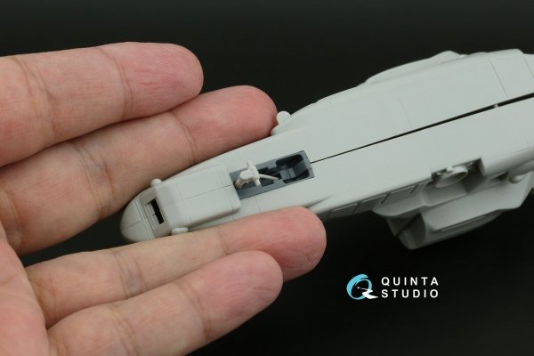 Quinta Studio QD+72251 Ka-50 (blue-grey panels) 3D-Printed &amp; coloured Interior on decal paper (HobbyBoss/ARK) (with 3D-printed resin parts) 1/72