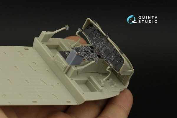 Quinta Studio QDS+35108 MH-60L 3D-Printed &amp; coloured Interior on decal paper (Kitty Hawk) (with 3D-printed resin parts) (small version) 1/35