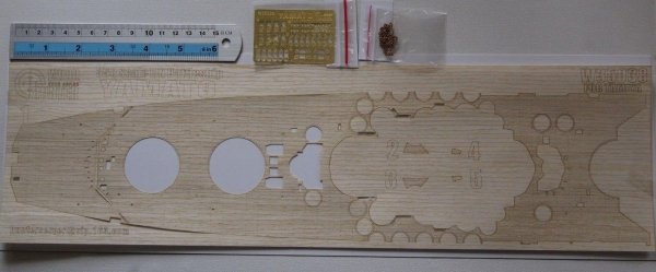 Wood Hunter W35038 Wood deck IJN Yamato for Tamiya 78014 1/350