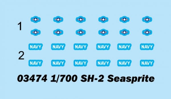 Trumpeter 03474 SH-2 Seasprite 1/700