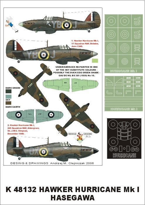 Montex K48132 HAWKER HURRICANE Mk I 1/48