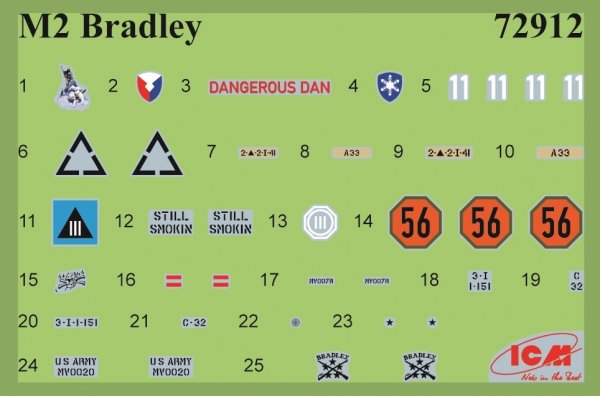 ICM 72912 M2 Bradley IFV 1/72