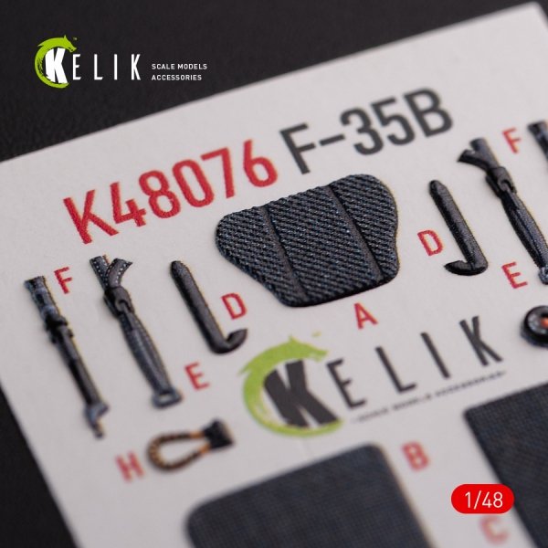 KELIK K48076 F-35B interior 3D decals for Tamiya kit 1/48