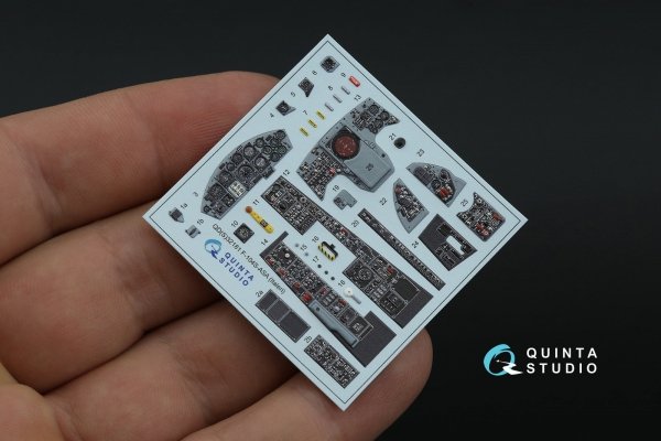 Quinta Studio QD32181 F-104S-ASA 3D-Printed coloured Interior on decal paper (Italeri) 1/32