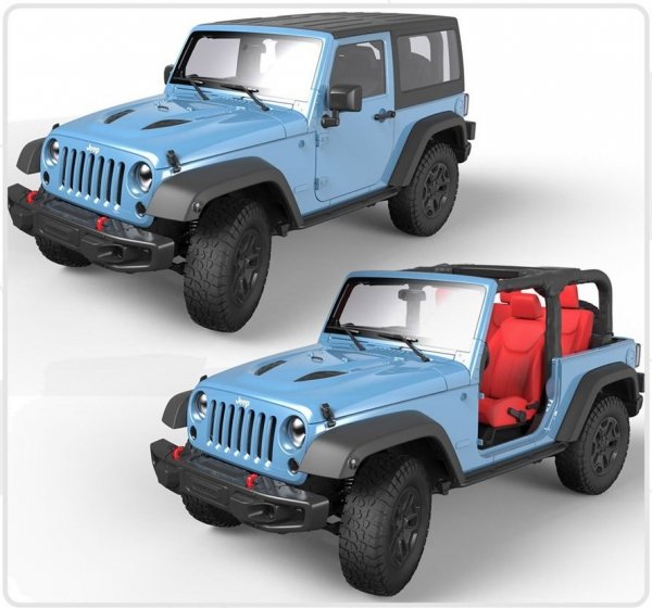 Meng Model CS-003 Jeep Wrangler Rubicon 1/24