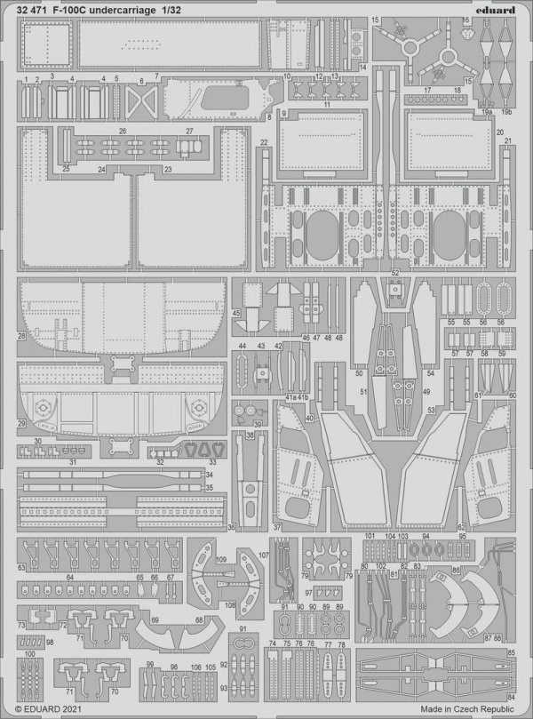 Eduard BIG33137 F-100C PART II TRUMPETER 1/32