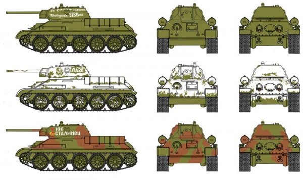 Italeri 7523 T34/76 m42 FAST ASSEMBLY (1:72)