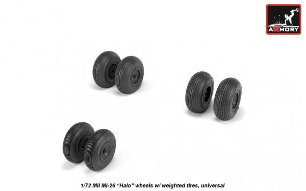 Armory Models AW72062 Mil Mi-26 Halo wheels w/ weighted tires 1/72