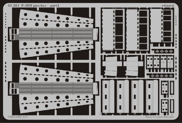 Eduard 32284 P-40M gun bay HASEGAWA (1:32)