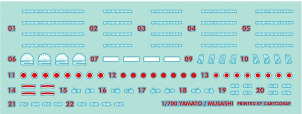 Pontos 70003R1 IJN Battleship Yamato 1941 1/700